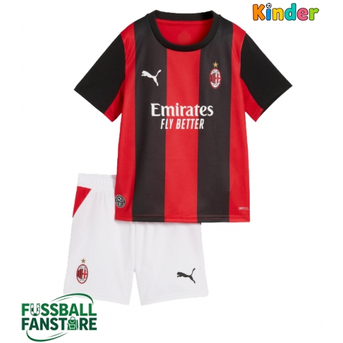AC Milan Christopher Nkunku #18 Replik Heimtrikot Kinder 2026-27 Kurzarm (+ Kurze Hosen)